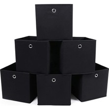 Brf Store Canarino Songmıcs RFB02H-3 Saklama Kutusu, 6 Adet, Katlanır Kutu, Parmak Delikli, 30 x 30 x 30 Cm, S