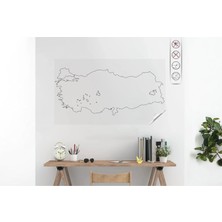Brf Store Canarino Cengo 48X110 Statik Kağıt Dilsiz Türkiye Haritası