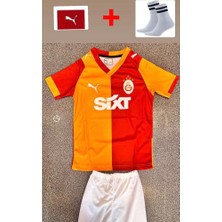 Legent Lady 5 Yıldız Galatâsarây/\.yunus Akgün 2026 Kırmızı Yeni Sezon Çocuk Futbol Forması 4'li Set