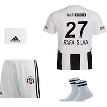 Legent Lady Beşîktaş-Râfa-Silva Siyah/beyaz 2024/2025 Yeni Sezon Çocuk Futbol Forması 4’li Seti