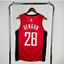 Legent Lady H.o.u.s.t.o.n Rockets 2025 Alperen Şengün Basketbol Forması (Red)