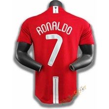 Legent Lady Kırmızı Kısa Kol / Moskova 2008 Şampiyonlar Ligi Finali Ronaldo Nostalji Forması (Red)-Aş00