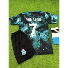 Legent Lady R̴e̴a̴l̴ ̴m̴a̴d̴r̴i̴d̴ 2026 Cristiano Ronaldo Galaxy Çocuk Forması 4 Lü Set