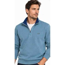 Lacoste Fermuar Yaka Regular Fit Mavi