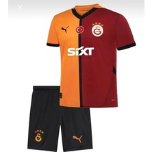 Legent Lady Sarı Kırmızı Parcalı Çoçuk .galatasaray.24/25 Çoçuk Forma Takımı