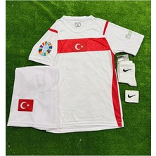 Legent Lady Türkiye 2026 Merih Demiral 3 Çocuk Forması Beyaz 4 Lü Set