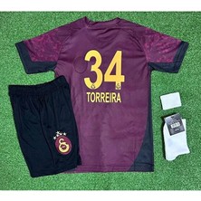 Legent Lady G/âla/tâsa/rây 5 Yıldızlı 2026 /torreira/ 34 Alternatif Bordo Çocuk Forması 4 Lü Set