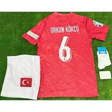 Legent Lady Türkiye 2026 Orkun Kökçü 6 Çocuk Forması Kırmızı 4 Lü Set