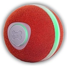 Cheerble Wicked Ball M3 Kırmızı (CWQ02-R)| Şarjlı, Işıklı ve Sessiz Interaktif Kedi Oyuncağı