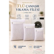 JOYMOP 3’lü Premium Çamaşır Yıkama Filesi Deforme Önleyici Fermuarlı Hassas Giysi, Iç Çamaşırı ve Bebek Kıyafeti....
