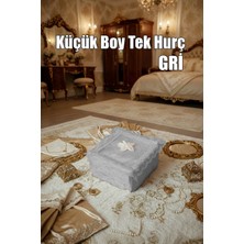 Çeyizlik Küçük Tek Hurç Çiçekli, Kadife Tek Hurç Çeyizlik Dantelli Hurç, Küçük Boy Hurç