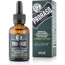 Brf Store Canarino Proraso Beard Oil / Sakal Bakım Yağı Cypress Vetyver, 30 ml | Macadamia Yağı ve Avokado ile