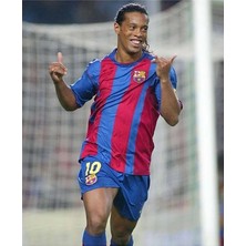 Legent Lady B.a.r.c.e.l.o.n.a 2008-2009 Sezonu Ronaldinho Nostalji Forması