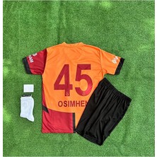 Legent Lady /g'.â.l.a.t.â.s.a.r.â.y 2024/25 Iç Saha Parçalı V'îctor-O.sîmhen Çocuk Forması 5'li Set + Maske