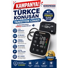 Svoria Store Mey Ithalat® Türkçe Konuşan Şarjlı Dijital Tansiyon Aleti | Büyük LCD Ekran, Otomatik Kol T