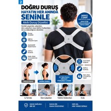 Hili Akıllı Sensörlü Duruş Düzeltici Korse – Titreşim Uyarılı, Ayarlanabilir Postür Destek Aparatı
