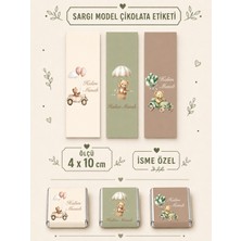 Yeap Office Sargı Model Çikolata Etiketi - Kuşak 4X10 cm - 36 Adet