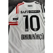 Legent Lady Beşiktâş' 2026 Orkun Kökçü Yeni Sezon Deplasman Beyaz Yetişkin Forması