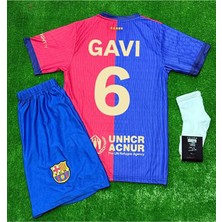 Legent Lady 2024/25 Barcelona Iç Saha Bordo Gavı Çocuk Forması 4lü Set