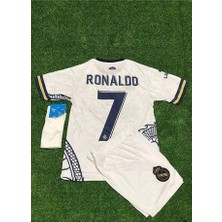 Legent Lady R. Madridd 2023/24 Sezon Dragon Desenli Cristiano R.o.n.a.l.d.o Konsept Çocuk Forması 4'lü Set (Byz