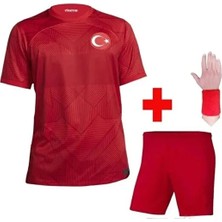 Legent Lady Türkiye Euro 2024 Isimsiz Çocuk Forması 4'lü Set (Kırmızı)