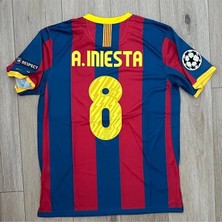 Legent Lady F.c B.a.r.c.e.l.o.n.a 2011 Şampiyonlar Ligi Finali Andr S Iniesta Nostalji Forması