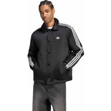Adidas 3 Strıpes Satın Padded Siyah Erkek Ceket HZ3805