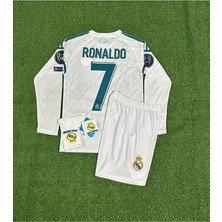 Legent Lady Cristiano Ronaldo Kiev Uzun Kol Çocuk Forması 4'lü Set (Armalı)