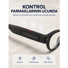 Svoria Store Mey Ithalat® Siyah Kameralı Akıllı Gözlük Aı Görüntü Tanıma Bluetooth Müzik Telefon Gör