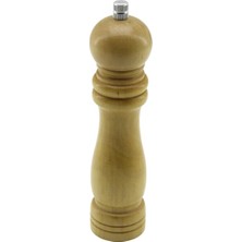 Marsilyan™- Büyük= Çap: 4.5cm - Uzunluk: 19CM Ahşap Tuz - Baharat Öğütücü BX40