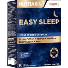 Brf Store Sidelyasell Nutraxin Easy Sleep 60 Tablet - Sarı Kantaron, Vişne, Kediotu Kök ve Çarkıfelek Ekstresi