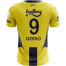 Legent Lady Yeni Sezon 2024-25 ᖴeᑎeᖇᗷᗩᕼçe Sarı-Lacivert Edin 'dzeko' 9 Iç Saha Çubuklu Yetişkin Forması