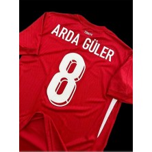 Legent Lady Türkiye 'arda 'güler 8 Numara Euro 2024 Avrupa Şampiyonası Kırmızı Forması