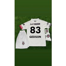 Legent Lady Beşiktâş' 2026 Gedson Fernandes Yeni Sezon Deplasman Beyaz Çocuk Forması 4'lü Set