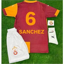 Legent Lady G̸a̸l̸a̸t̸a̸s̸a̸r̸a̸y̸ 2025/26 5. Yıldızlı Iç Saha Sarı Sanchez Çocuk Forması 4lü Set