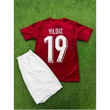 Legent Lady Kenan Yildiz Türkiye Çocuk Futbol Forması Kırmızı Hava Alabilen Polyester Kumaş Halısaha Forması