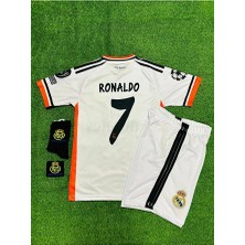 Legent Lady R.e.a.l M.a.d.r.i.d 2014 Lizbon Şampiyonlar Ligi Finali Cristiano Ronaldo Forması 4'lü Set (Armalı)