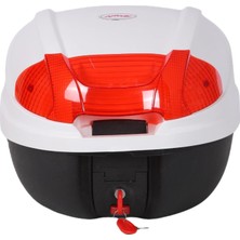 Brf Store Sidelyasell Motosiklet Çantası Arka Motosiklet Bagajı CV34 (Beyaz)
