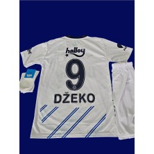 Legent Lady ᖴeᑎeᖇᗷᗩᕼçe Yeni Sezon 2024-25 Edin' 'džeko' 9 Deplasman Beyaz Çocuk Forması 3 Lü Set