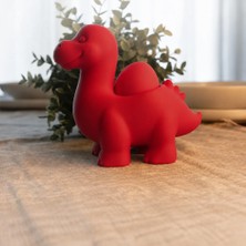 Brf Store Sidelyasell Dinozor Yumurtalık – 3D Baskı Sevimli Eggosaurus Yumurta Tutucu-Kırmızı