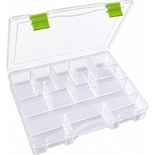 Brf Store Sidelyasell 13 Bölmeli Organizer Kutu - Ayarlanabilir Bölmeli Şeffaf Saklama ve Düzenleme Kutusu, Ta