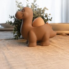 Brf Store Sidelyasell Dinozor Yumurtalık – 3D Baskı Sevimli Eggosaurus Yumurta Tutucu-Kahverengi
