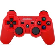 Brf Store Sidelyasell Kontorland P3G - Ps3/pc Uyumlu Titreşimli Kablosuz Oyun Kolu Gamepad (Kırmızı)