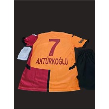 Legent Lady Kerem. Aktürkoğlu. 7 Sarı-Kırmızı .galatasaray. Iç Saha Parçalı Çocuk Forması Forma+Şort+Çorap