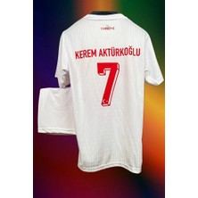 Legent Lady Kerem Aktürkoğlu 7 Türkiye Beyaz Çocuk Forması 3 Lü Set