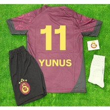 Legent Lady 5-Yıldızlı 2026 Galatâsarây./ Yunus Akgün / Alternatif Bordo Yeni Sezon Çocuk Forması 4'lü Set