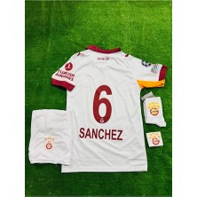 Legent Lady G'.â.l.a.t.â/.s.a.r.â.yy_ 2026 /sanchez/ 6 Deplasman Beyaz Çocuk Forması 5 Li Set