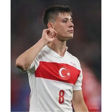 Legent Lady Türkiye Euro 2024 Arda' Güler' 8 Numara Yetişkin Forması (Beyaz)