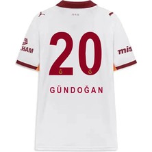 Legent Lady Gâlâtasarây,/ Ilkay Gündoğan 20/ 25-26 Yeni Sezon Yakalı Yetişkin Futbol Forması Beyaz