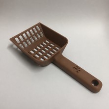 Brf Store Veltrolab Kedi Kumu Küreği – 3D Baskı Geniş Hazneli Eleme Küreği-Kahverengi